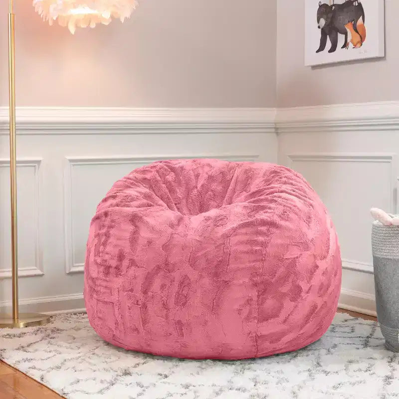Poltrona Sacco Jaxx Saxx da 90 cm - Pelliccia Sintetica - Colori Divertenti