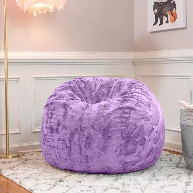 Poltrona Sacco Jaxx Saxx da 90 cm - Pelliccia Sintetica - Colori Divertenti