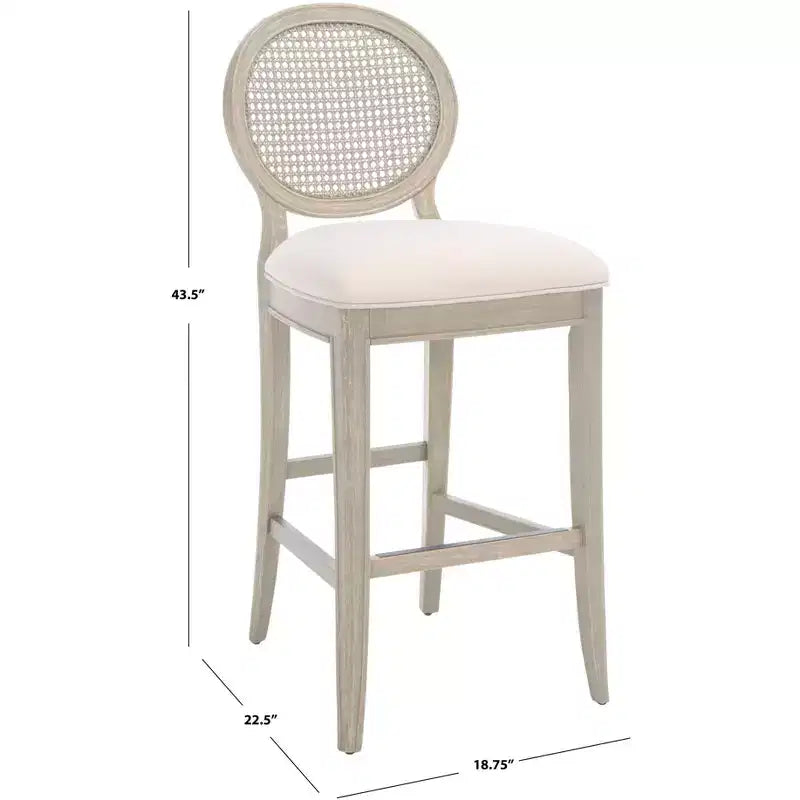 Sgabello da bar in rattan Karlee (set di 2) - SFV2132 - Safavieh Couture