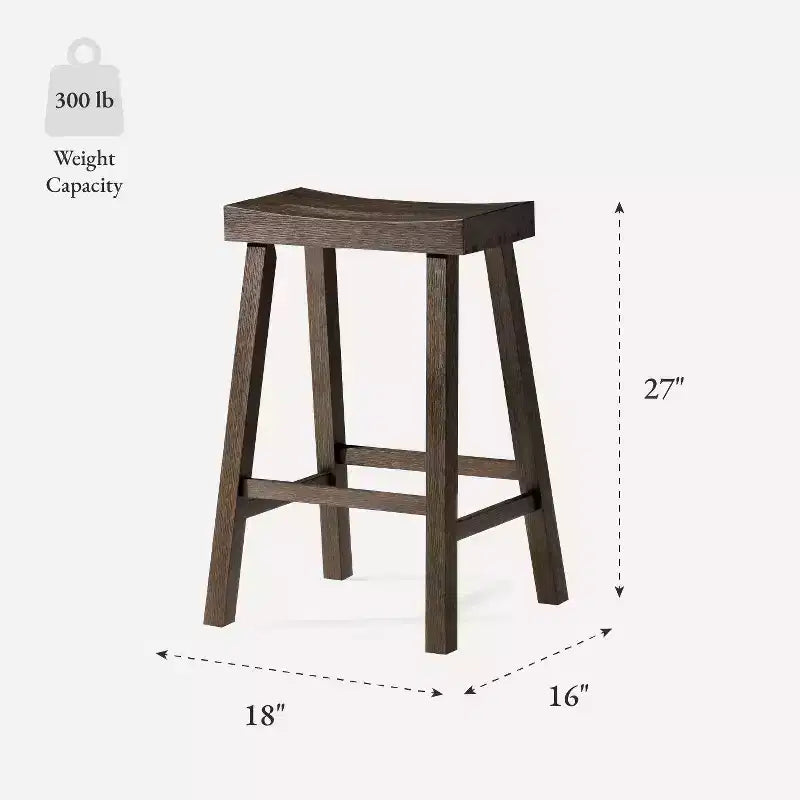 Sgabello da bancone in legno senza schienale Maven Lane Vincent 27