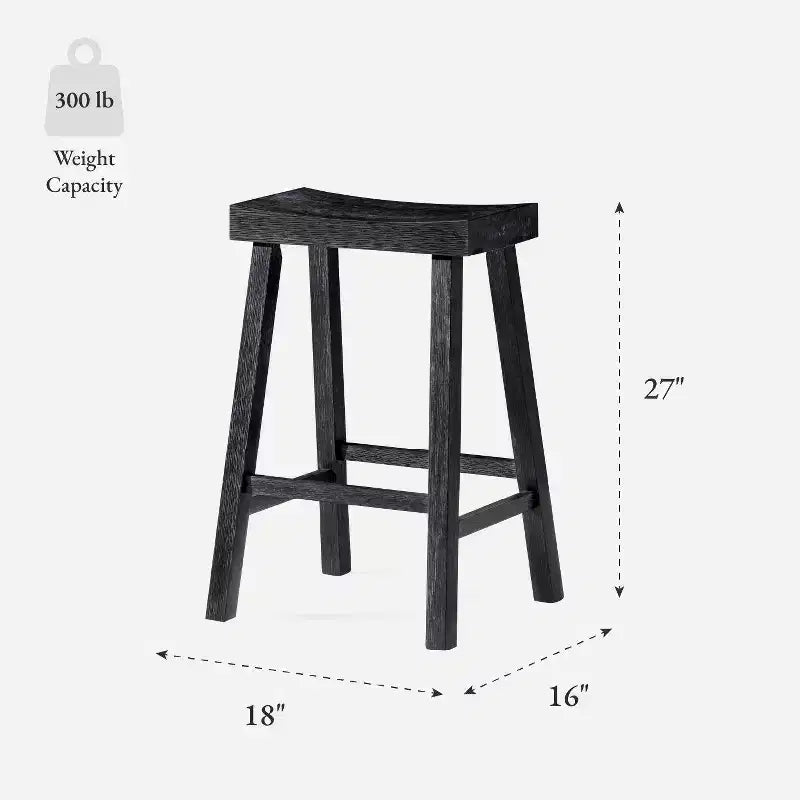 Sgabello da bancone in legno senza schienale Maven Lane Vincent 27