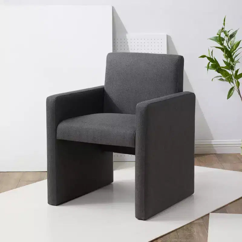 Sedia da pranzo in lino Maisey - SFV5053 - Grigio antracite - Safavieh Couture