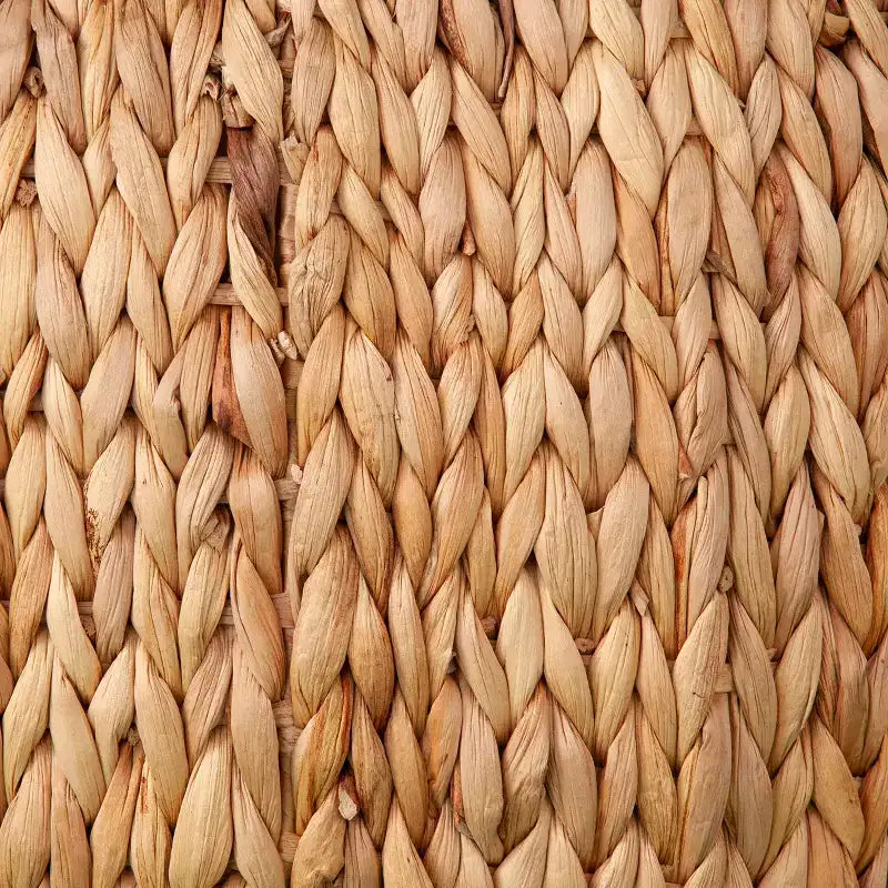 Tavolino da cocktail rotondo Jokobe in giacinto d'acqua - Naturale - SEI