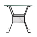 Darvette Glass-Top End Table - Black - SEI