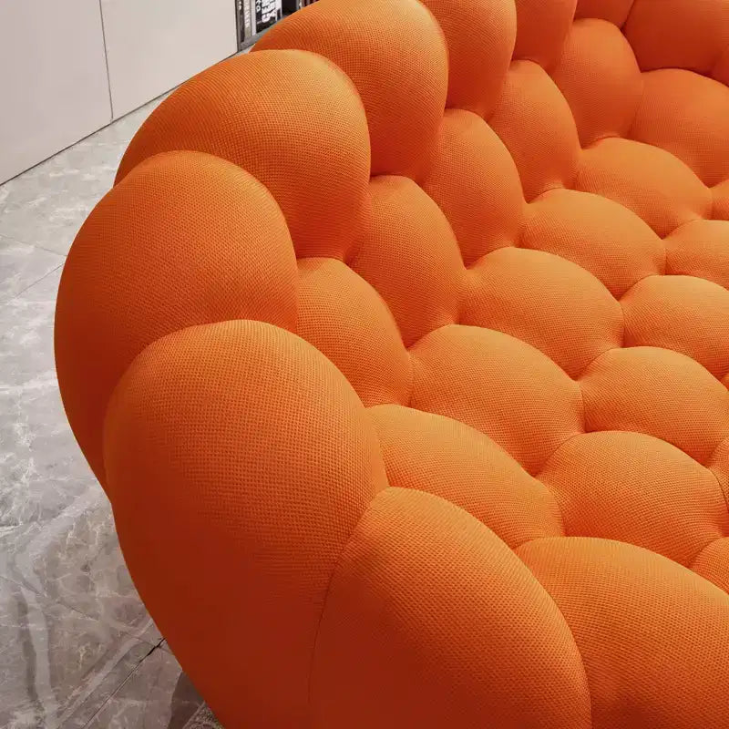 MAYEERTY 74.8 Divanetto Moderno Bubble a 2 Posti, Divano Imbottito in Tessuto a Rete 3D per Soggiorno