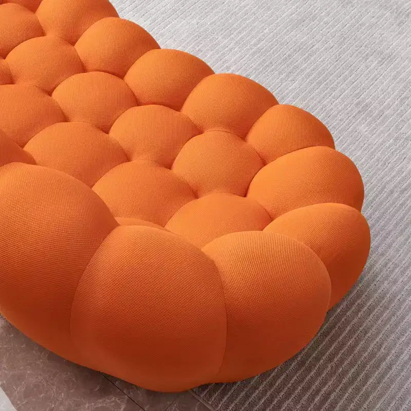 MAYEERTY 74.8 Divanetto Moderno Bubble a 2 Posti, Divano Imbottito in Tessuto a Rete 3D per Soggiorno