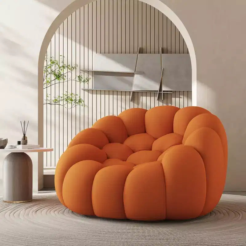 MAYEERTY 74.8 Divanetto Moderno Bubble a 2 Posti, Divano Imbottito in Tessuto a Rete 3D per Soggiorno