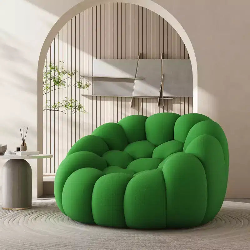 MAYEERTY 74.8 Divanetto Moderno Bubble a 2 Posti, Divano Imbottito in Tessuto a Rete 3D per Soggiorno
