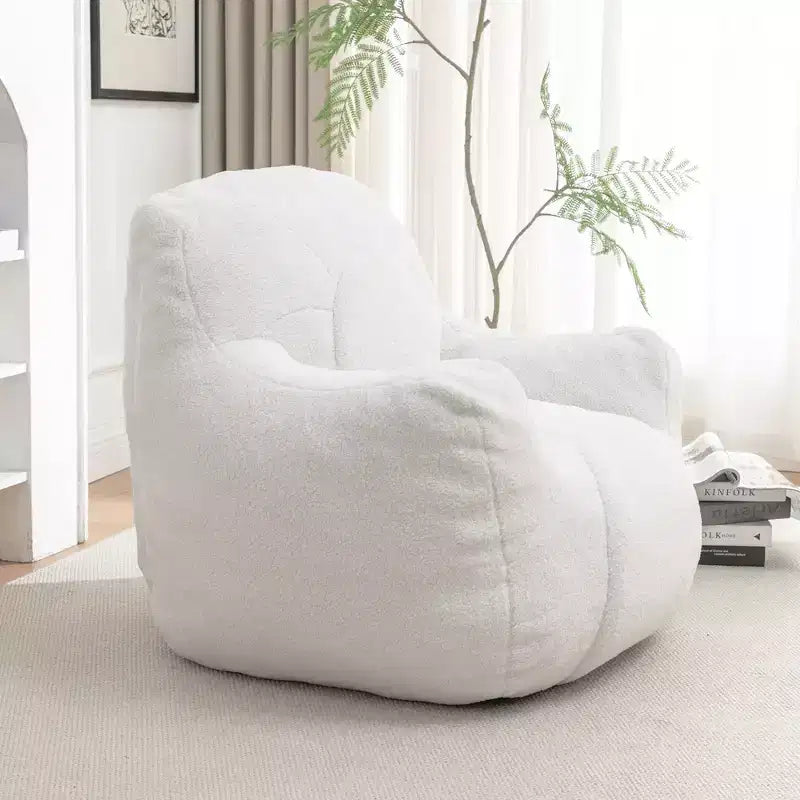 Sedia sacco con imbottitura, morbida e trapuntata, soffice divano pigro, comoda con memory foam per dormitorio, appartamento, soggiorno