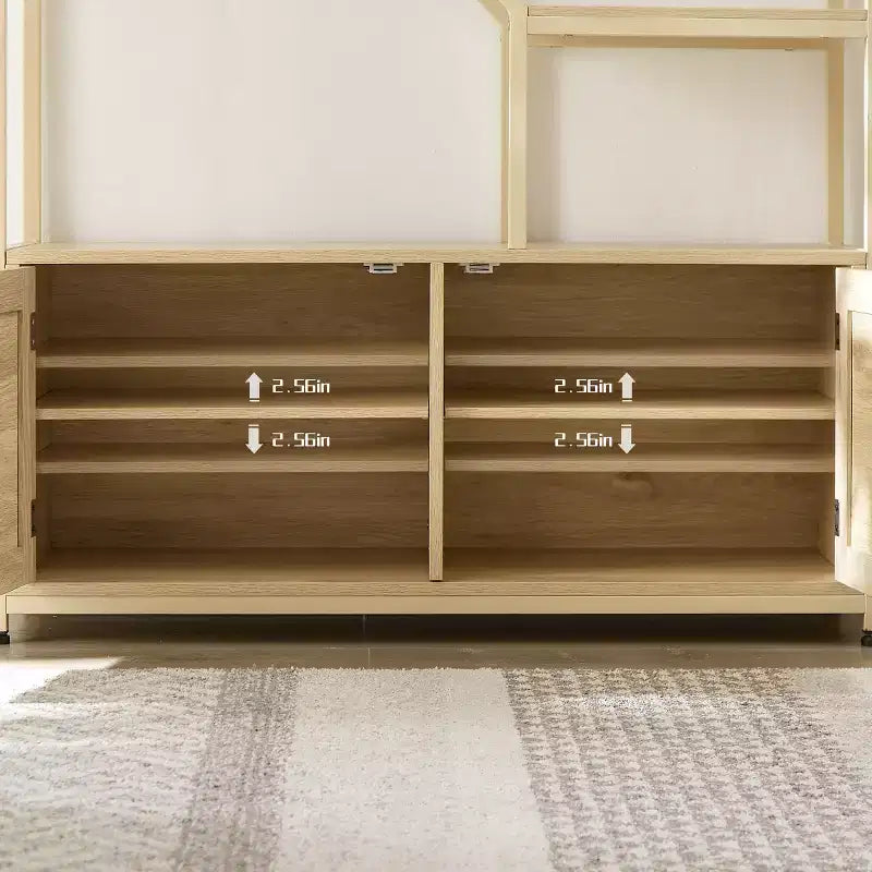 Libreria Moderna in Legno con Mobiletto e 7 Ripiani – Unità di Esposizione e Contenimento Alta 192 cm