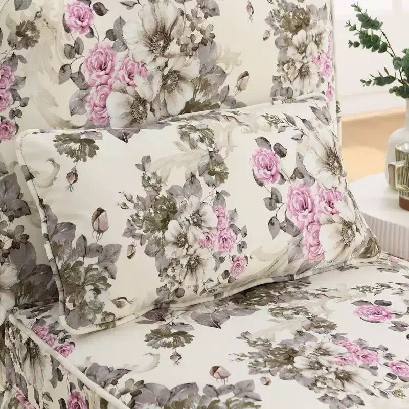 Sedia da pranzo accentata in flanella con cuscino morbido e cuscino abbinato – Sedia da salotto per camera da letto