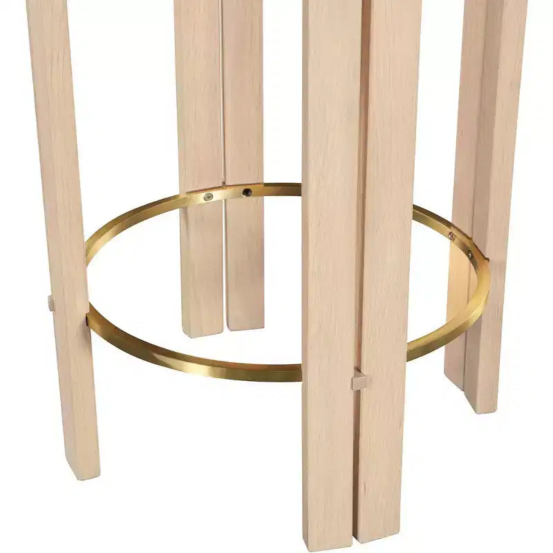 Meridian Furniture, Sgabello da bancone Harrison in pelle vegana nera