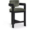 Meridian Furniture,Sacha Green Velvet Stool