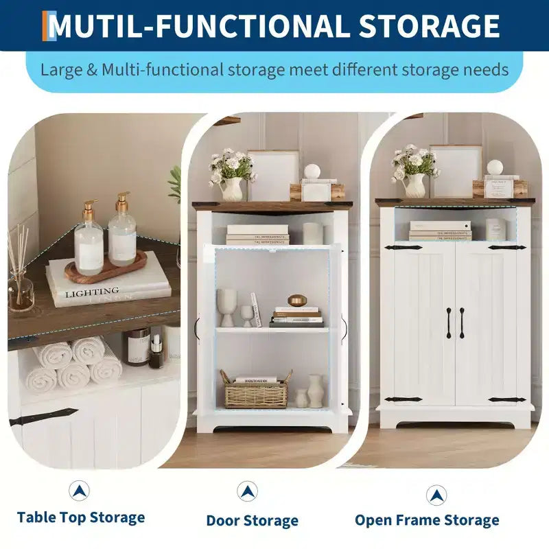 Mobile angolare da terra, armadietto piccolo autoportante per bagno, armadietto salvaspazio per angolo caffè, armadietto stretto per dispensa per soggiorno e bagno