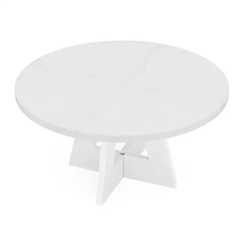 MAYEERTY Tavolo Rotondo Rustico da 47 Pollici, Multifunzionale per Sala da Pranzo, Serate di Gioco e Compiti
