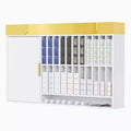 Wall Mounted Hair Color Organizer Rack Cabinet Station