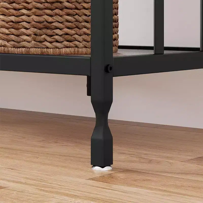 Acekool Tavolo Console Stretto per Ingresso, Tavolo da Divano Industriale con Scaffale, per Corridoio, Soggiorno, Ufficio