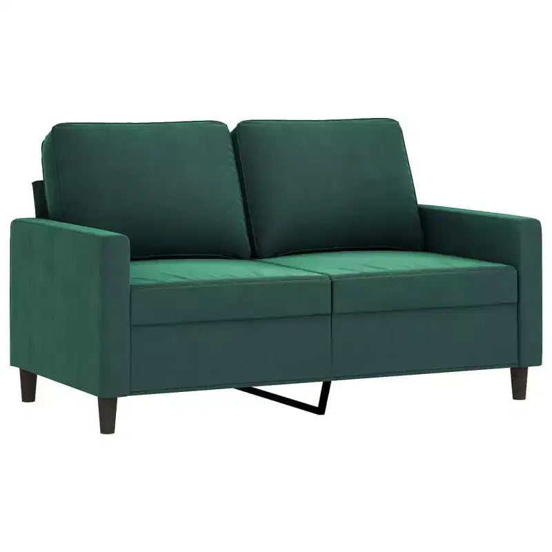 vidaXL Set Divani Verde Scuro