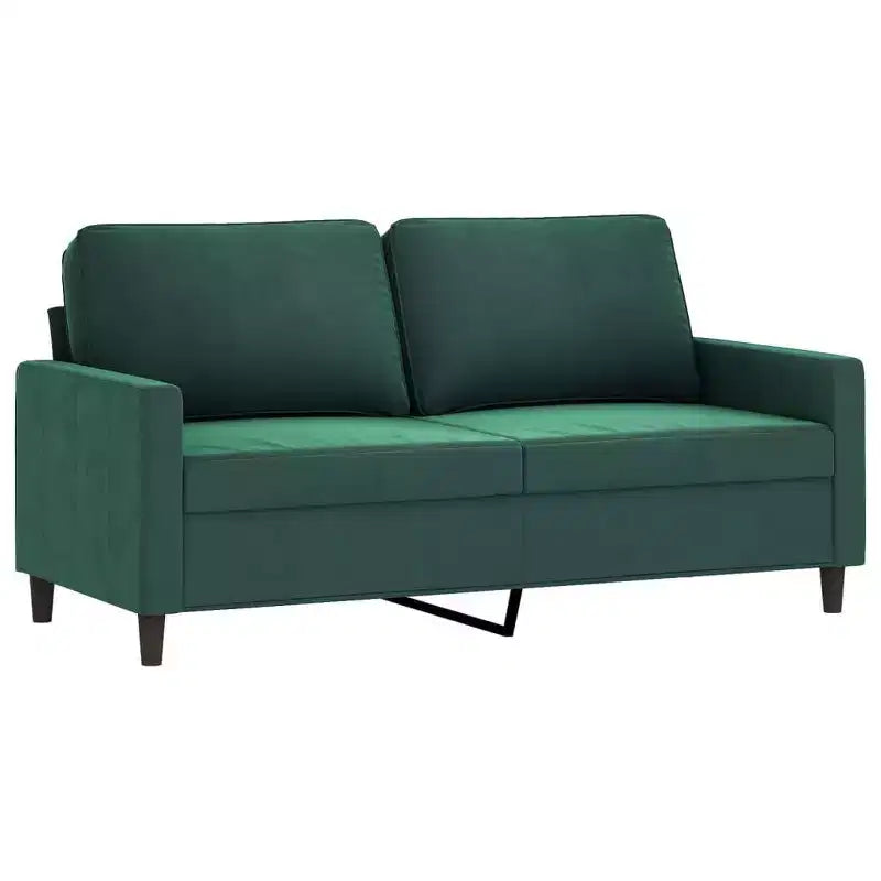 vidaXL Set Divani Verde Scuro