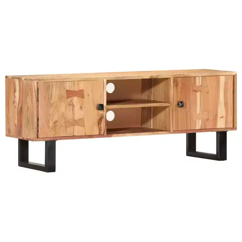 vidaXL Set Lounge da Giardino a 5 Pezzi in Legno di Acacia - Versatile Arredo da Esterno con Cuscini Bianco Crema per Patio, Terrazza o Giardino