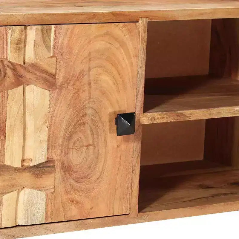 vidaXL Set Lounge da Giardino a 5 Pezzi in Legno di Acacia - Versatile Arredo da Esterno con Cuscini Bianco Crema per Patio, Terrazza o Giardino