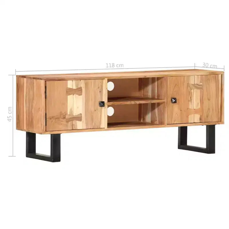 vidaXL Set Lounge da Giardino a 5 Pezzi in Legno di Acacia - Versatile Arredo da Esterno con Cuscini Bianco Crema per Patio, Terrazza o Giardino