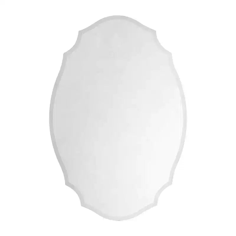 TEHOME Armadietto dei medicinali a montaggio superficiale con specchio, senza cornice, irregolare, ad arco, con bordo smussato, 20 pollici L x 30 pollici A, novità/specialità