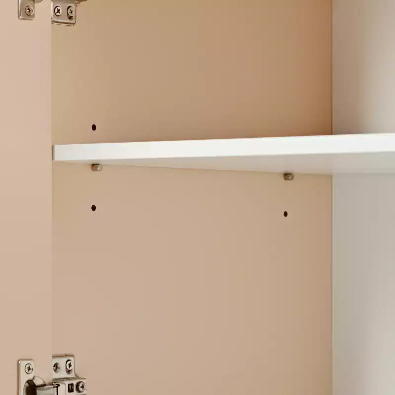 Mobile Contenitore MAYEERTY con Cassetti e Ripiani, Credenza per Soggiorno, Bianco