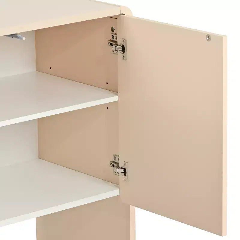 Mobile Contenitore MAYEERTY con Cassetti e Ripiani, Credenza per Soggiorno, Bianco