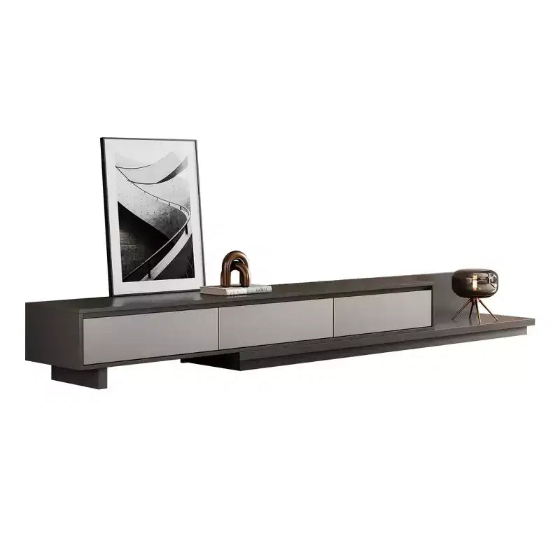 Mobile porta TV espandibile Luck Live Mid-Century Modern78.7, con una larghezza massima di 141.7, con 3 cassetti portaoggetti