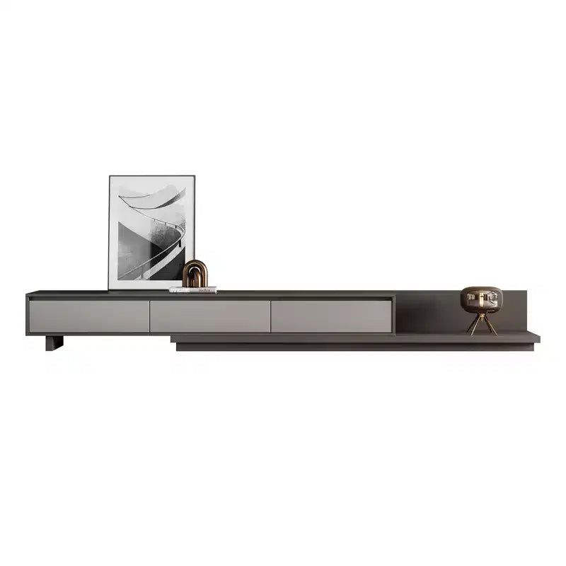 Mobile porta TV espandibile Luck Live Mid-Century Modern78.7, con una larghezza massima di 141.7, con 3 cassetti portaoggetti