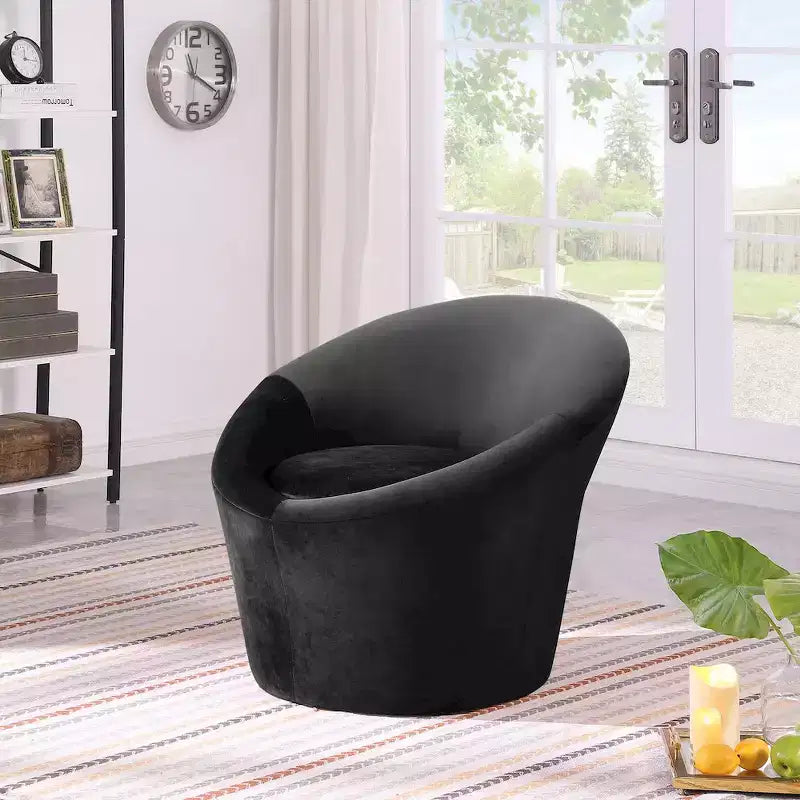 Meridian Furniture, Poltrona occasionale in velluto Tristan