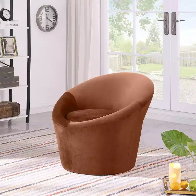 Meridian Furniture, Poltrona occasionale in velluto Tristan