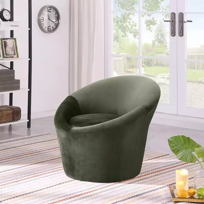 Meridian Furniture, Poltrona occasionale in velluto Tristan