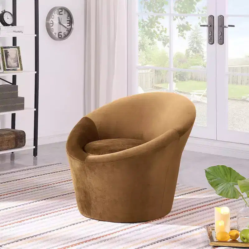 Meridian Furniture, Poltrona occasionale in velluto Tristan
