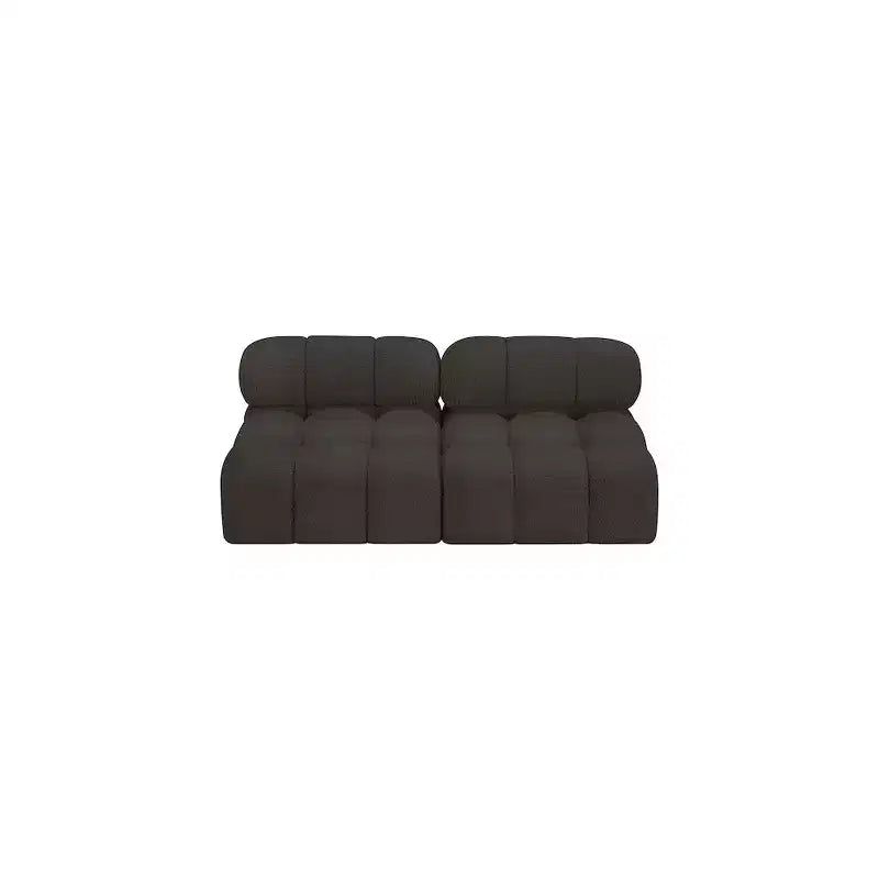 Meridian Furniture, divano modulare in tessuto Bouclé Ames