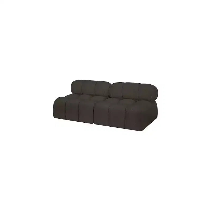 Meridian Furniture, divano modulare in tessuto Bouclé Ames