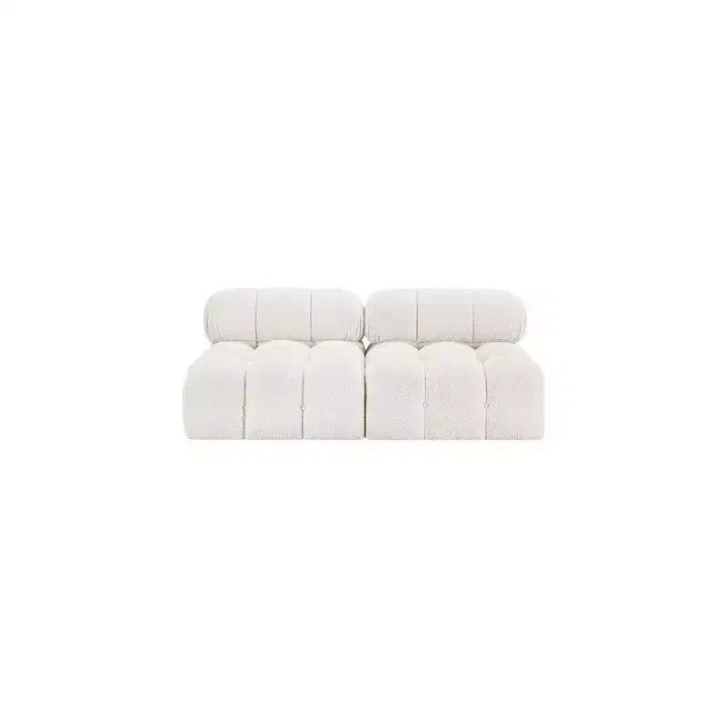 Meridian Furniture, divano modulare in tessuto Bouclé Ames