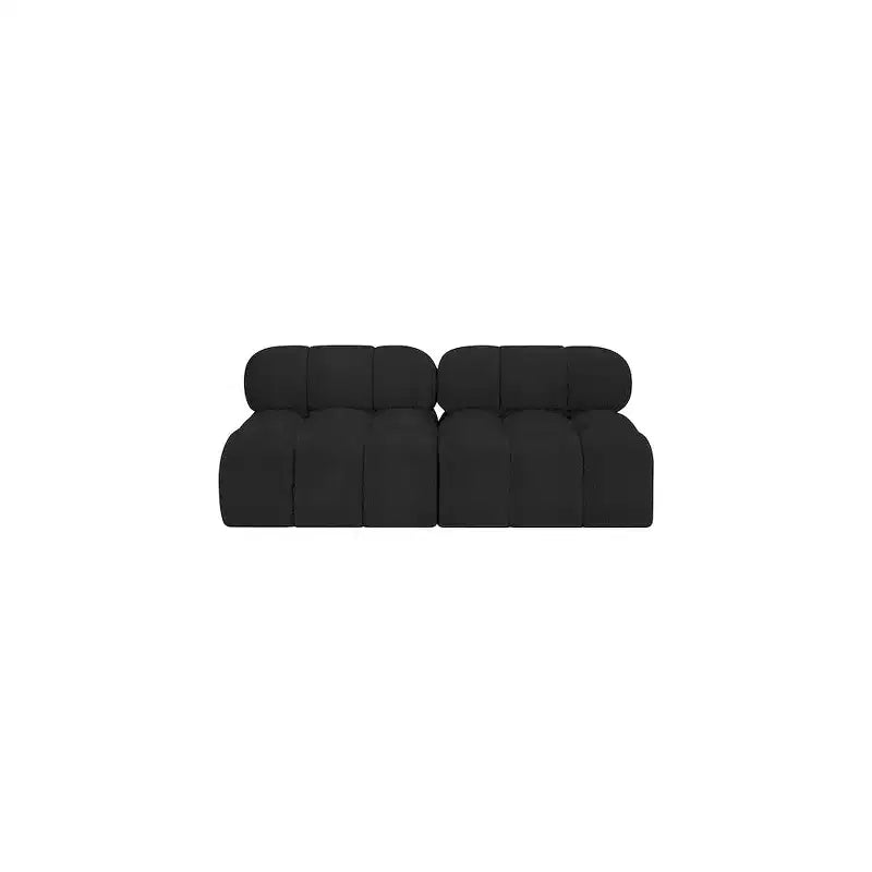 Meridian Furniture, divano modulare in tessuto Bouclé Ames