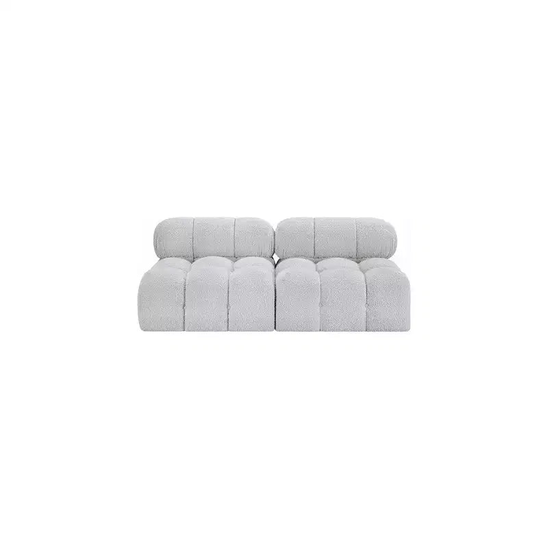 Meridian Furniture, divano modulare in tessuto Bouclé Ames