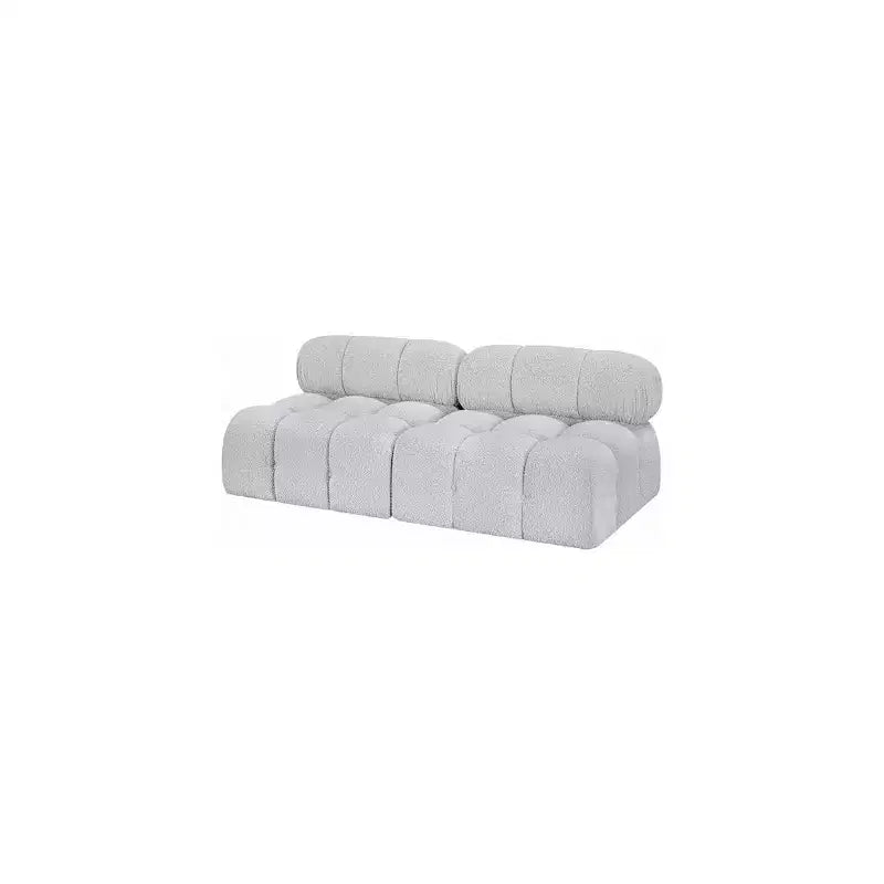 Meridian Furniture, divano modulare in tessuto Bouclé Ames