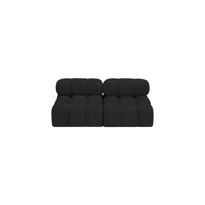 Meridian Furniture, divano modulare in tessuto Bouclé Ames