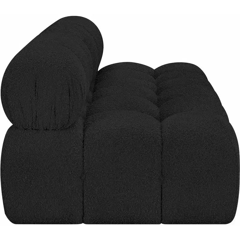 Meridian Furniture, divano modulare in tessuto Bouclé Ames