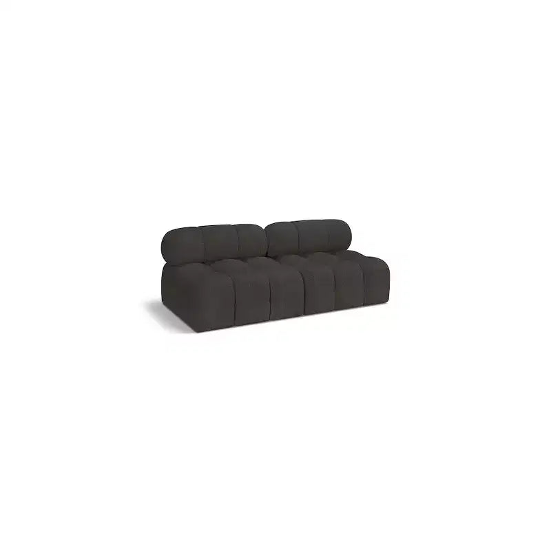Meridian Furniture, divano modulare in tessuto Bouclé Ames