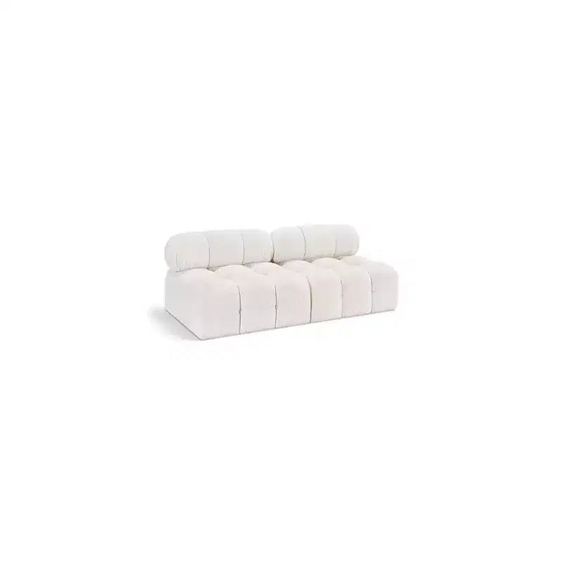 Meridian Furniture, divano modulare in tessuto Bouclé Ames