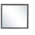 HomeRoots 35 Dark Gray Wood Framed Accent Mirror
