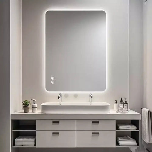 Specchio da Bagno Rettangolare Retroilluminato 24 x 36