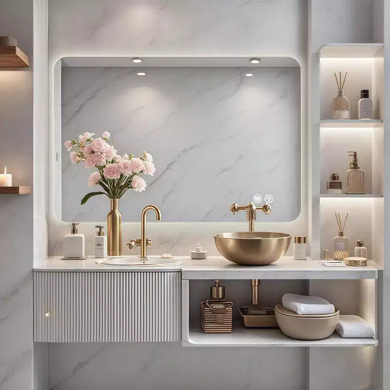 Specchio da Bagno Rettangolare Retroilluminato 24 x 36