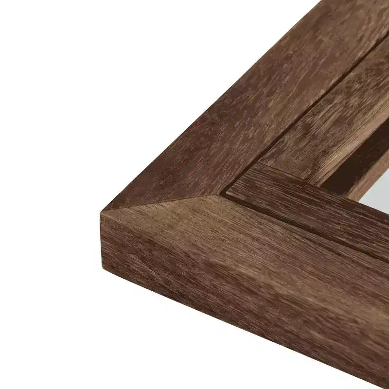 Specchio a figura intera MAYEERTY in legno massello, griglia ad angolo retto ad arco 71x31x1 pollici, apribile, senza supporto