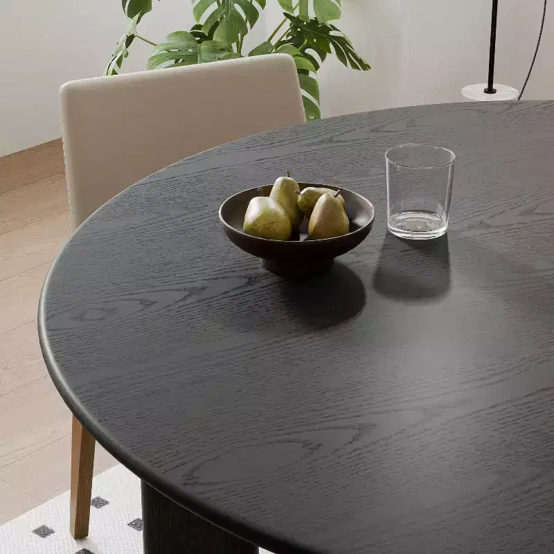 Tavolo da pranzo rotondo in legno MAYEERTY 45 per 4 persone, tavolo da cucina e sala da pranzo moderno in stile rustico